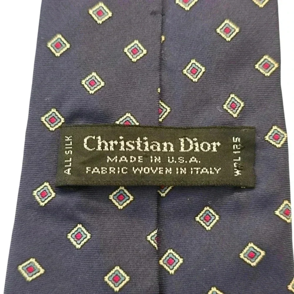Christian Dior Silk Neck Tie Made In the USA - Picture 4 of 5